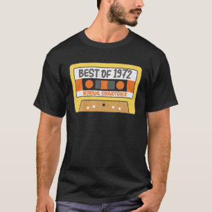 T-shirt Best Of 1972 S Lecteur De Bande De Cassette Vintag