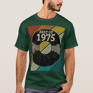 T-shirt Best Of 1975 Vintage Vinyl Record DJ 45th Gift