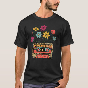 T-shirt Best Of 1982 40e Anniversaire Décorations Cassette