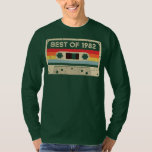 T-shirt Best Of 1982 Vintage Cassette Tape 40 Years Old<br><div class="desc">Best Of 1982 Vintage Cassette Tape 40 Years Old Birthday Gift. Perfect gift for your dad,  mom,  papa,  men,  women,  friend and family members on Thanksgiving Day,  Christmas Day,  Mothers Day,  Fathers Day,  4th of July,  1776 Independent day,  Veterans Day,  Halloween Day,  Patrick's Day</div>