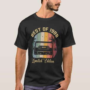 T-shirt Best Of 1988 34th Birthday Limited Edition 34 Year