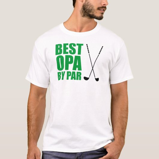 T-shirt Best Opa By Par German Grandpa Golf (Devant)