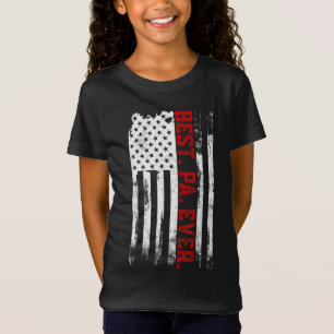 T-Shirt Best Pa Ever American USA flag Père's Day don of