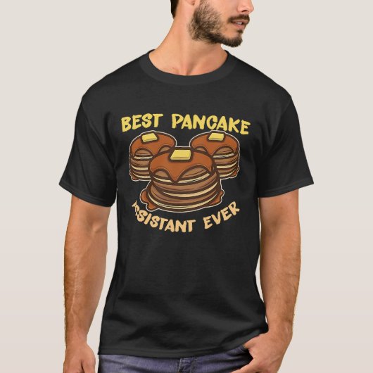 T-shirt Best Pancake Assitant Ever Breakfast Pancake (Devant)