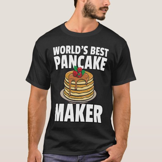 T-shirt Best Pancake Maker Maker Syrup Breakfast (Devant)