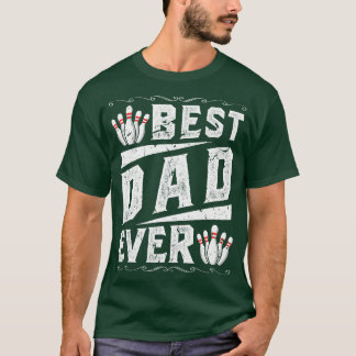 T-shirt Best Papa Bowling