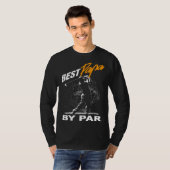 T-shirt best papa by par  fathers day golf  Golfing (Devant entier)