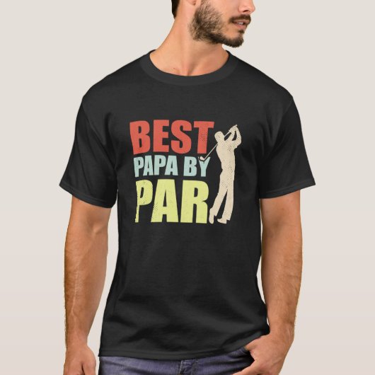 T-shirt Best Papa By Par Fathers Day Papa Daddy Dad Popa G (Devant)