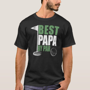 T-shirt Best Papa By Par Fête des pères Golf Papa Grand-pa