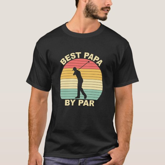 T-shirt Best Papa By Par - Golf (Devant)