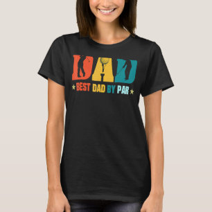 T-shirt Best Papa By Par Golf Papa Golf Golf Golf Golfeur