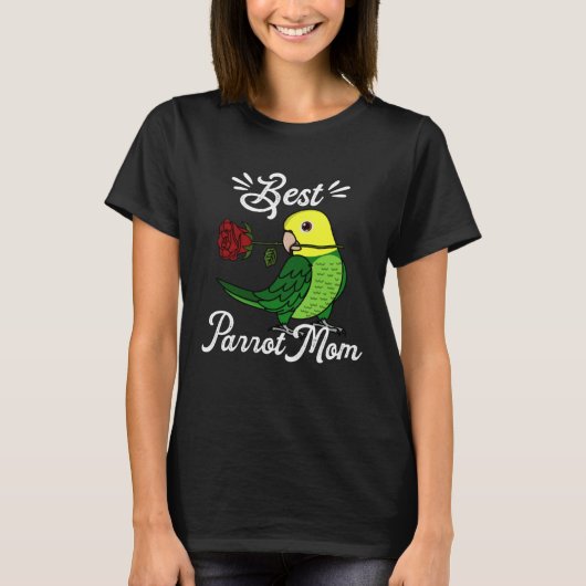 T-shirt Best Parrot Mom I Double Yellow headed Amazon (Devant)