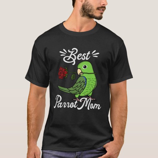 T-shirt Best Parrot Mom I Green Parrotlet (Devant)