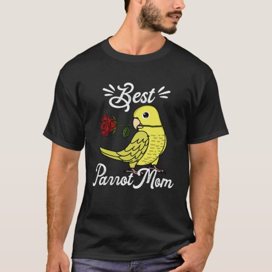 T-shirt Best Parrot Mom I Yellow Parrotlet (Devant)