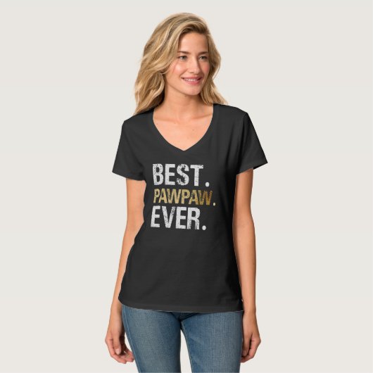 T-shirt Best PawPaw Ever Graphic Great Fathers Day 2023 Gr (Devant entier)