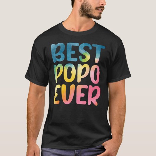 T-shirt Best Popo Ever Father's Day Popo (Devant)