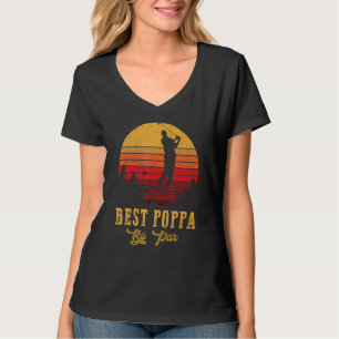 T-shirt Best Poppa By Par Fête des pères Golf Golf 4