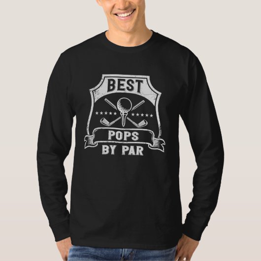 T-shirt Best Pops By Par Father's Day Golf Lover (Devant)