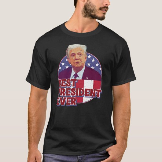 T-SHIRT BEST PRESIDENT EVER (Devant)