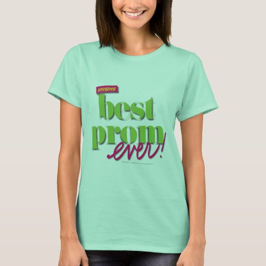 T-shirt Best Prom Ever - Vert (Devant)