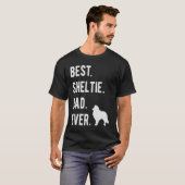 T-shirt Best Sheltie Dad Ever Mens Shetland Sheepdog Dog (Devant entier)