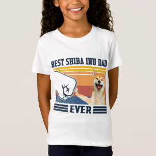 T-Shirt Best Shiba Inu Papa Jamais Fête des pères Noël