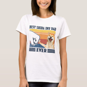 T-shirt Best Shiba Inu Papa Jamais Fête des pères Noël