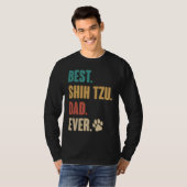 T-shirt Best Shih Tzu Dad Ever   Shih Tzu Dog (Devant entier)