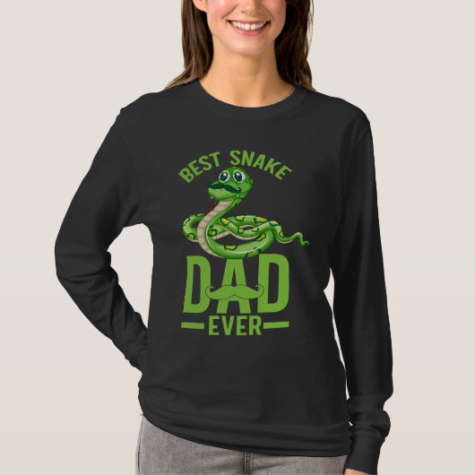 T-shirt Best Snake Dad Ever Snake Owner Snake  Snakes (Devant)