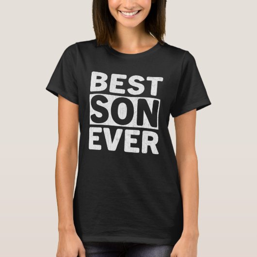 T-shirt Best Son Ever Fathers Day Son (Devant)