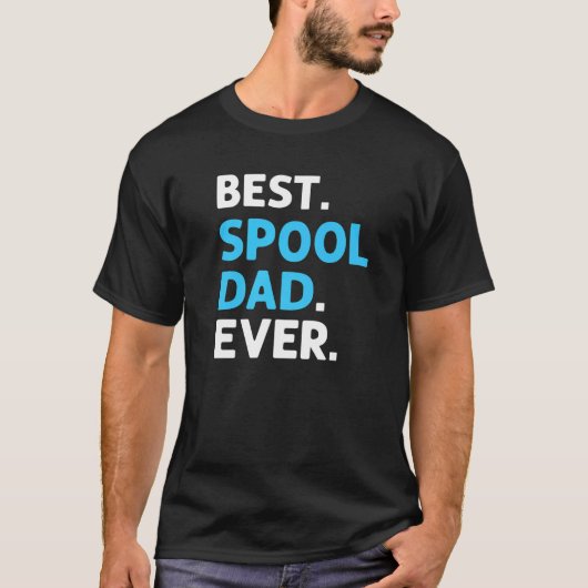 T-shirt Best Spool Papa Ever Pool Cleaner Pool Guy (Devant)