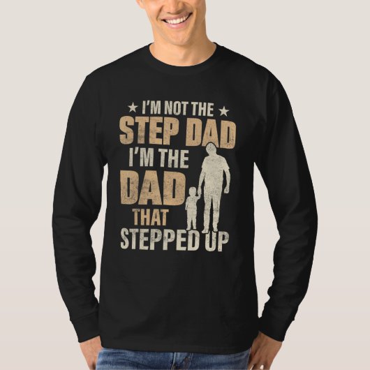 T-shirt Best Step Dad In The World is Bonus Dad (Devant)