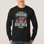T-shirt Best Truckin' BROTHER Ever USA Flag Father's Day   (Devant)