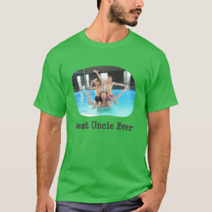 T-shirt Best Uncle Ever téléchargez votre photo horizontal