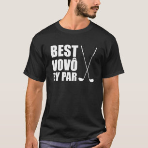 T-shirt Best Vovo By Par Portugal Grand-pa Golfer Pun