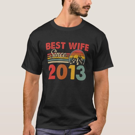 T-shirt Best Wife Since 2013 Epic Matching 10th Wedding An (Devant)