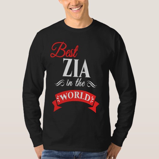 T-shirt Best Zia In The World Italian Aunt (Devant)