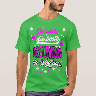 T-shirt Beste Freundin Der Welt Freundschaft