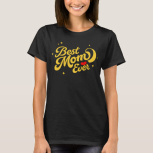 T-shirt 'Beste moeder ooit' - Elegant goud ontwerp