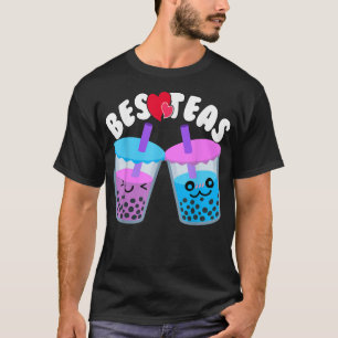 T-shirt Besteas Amateurs de thé au lait Boba BFFs Besties
