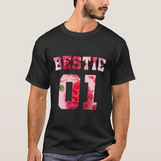 T-shirt Bestie à fleurs 01 (Devant)