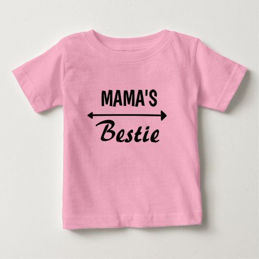T-shirt Bestie de mignonne MAMA pour bébés (Devant)