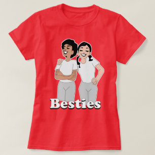 T-shirt Bestie (pour filles et femmes variante #3)