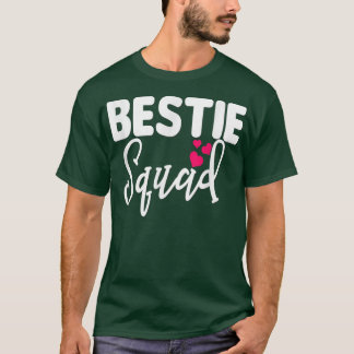 T-shirt Bestie Squad Correspondance BFF Friend Crew Hearts