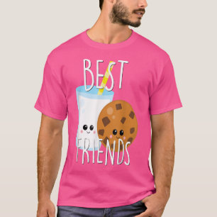 T-shirt BestieCute Food BFF Best Friend Cookies and Milk K