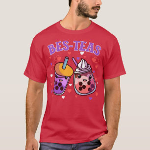 T-shirt Besties Boba Bubble Kawaii Cute Bes-Tea Best Frien