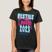 T-shirt Besties Croisière Voyage 2023 Voyage filles Cruisi (Devant)