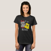 T-shirt Besties Funny Fromage Grater Pun Dark BG (Devant entier)