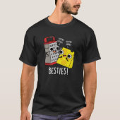 T-shirt Besties Funny Fromage Grater Pun Dark BG (Devant)