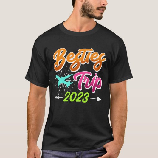 T-shirt Bestiesrip 2023 Vacation Friends Spring Break cade (Devant)